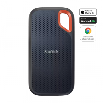 SanDisk Extreme Portable SSD 1TB (Black) with USB 3.2 Gen 2 USB-C Interface — NVMe Solid State Performance up to 1050MB/s Read and 1000MB/s Write Speeds, IP65 Water and Dust Resistance, 3-Meter Drop Protection, 256-bit AES Hardware Encryption SanDisk Extreme Portable SSD 1TB (Black) with USB 3.2 Gen 2 USB-C Interface — NVMe Solid State Performance up to 1050MB/s Read and 1000MB/s Write Speeds, IP65 Water and Dust Resistance, 3-Meter Drop Protection, 256-bit AES Hardware Encryption