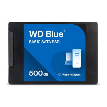 Western Digital WD Blue SA510 500GB 2.5 SATA III 6Gb/s Internal SSD, 7mm Slim, 3D NAND, Up to 560 MB/s Read, 510 MB/s Write, 90K IOPS Random Read, 200 TBW Endurance, Acronis Software Western Digital WD Blue SA510 500GB 2.5 SATA III 6Gb/s Internal SSD, 7mm Slim, 3D NAND, Up to 560 MB/s Read, 510 MB/s Write, 90K IOPS Random Read, 200 TBW Endurance, Acronis Software