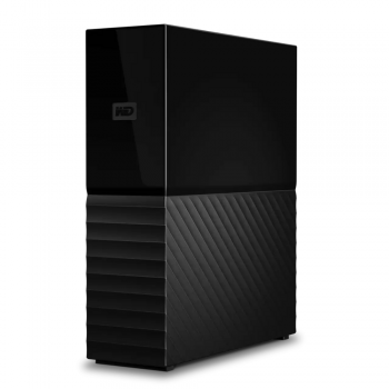 WD My Book 4TB Desktop External Hard Drive (Black) with USB 3.0 Micro-B Interface, 256-bit AES Hardware Encryption — Password Protection, WD Backup and Security Software, exFAT Preformatted for Windows and macOS, AC Adapter Included