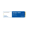 Western Digital WD Blue SN570 250GB M.2 2280 PCIe Gen3 x4 NVMe 1.4 Internal Solid State Drive, TLC NAND, Up to 3,300 MB/s Sequential Read, 1,200 MB/s Sequential Write, 190K IOPS Random Read, 210K IOPS Random Write, 150 TBW Endurance