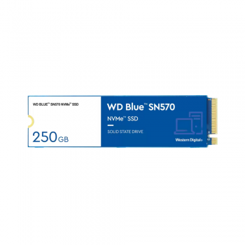 Western Digital WD Blue SN570 250GB M.2 2280 PCIe Gen3 x4 NVMe 1.4 Internal Solid State Drive, TLC NAND, Up to 3,300 MB/s Sequential Read, 1,200 MB/s Sequential Write, 190K IOPS Random Read, 210K IOPS Random Write, 150 TBW Endurance Western Digital WD Blue SN570 250GB M.2 2280 PCIe Gen3 x4 NVMe 1.4 Internal Solid State Drive, TLC NAND, Up to 3,300 MB/s Sequential Read, 1,200 MB/s Sequential Write, 190K IOPS Random Read, 210K IOPS Random Write, 150 TBW Endurance