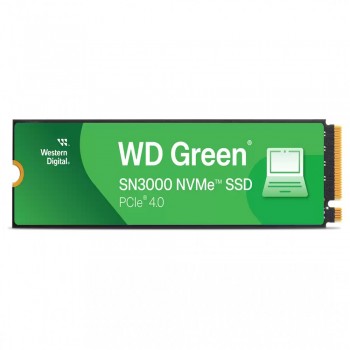 Western Digital 500GB WD Green SN3000 NVMe Internal SSD - Solid State Drive - Gen4 PCIe, M.2 2280, Up to 5,000 MB/s - WDS500G4G0E 500 GB Western Digital 500GB WD Green SN3000 NVMe Internal SSD - Solid State Drive - Gen4 PCIe, M.2 2280, Up to 5,000 MB/s - WDS500G4G0E 500 GB