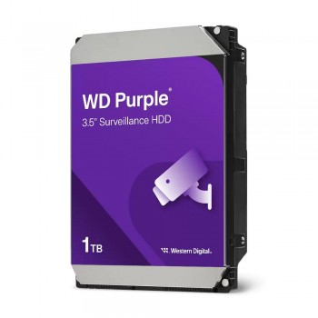 WD Purple 1TB Surveillance Hard Disk Drive - 5400 RPM Class SATA 6Gb/s 64MB Cache 3.5 Inch WD10PURZ