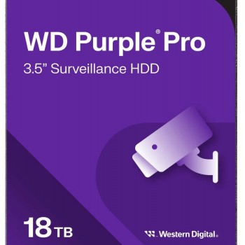 WD Purple Pro WD181PURP 18TB 7200 RPM 512MB Cache SATA 6.0Gb/s 3.5" Internal Hard Drive